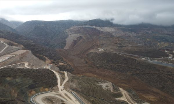 Facia sonrası maden bölgesi havadan görüntülendi