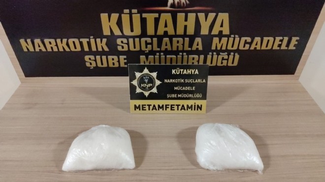 2 kilo metamfetamin çıktı... Zehir valizi!