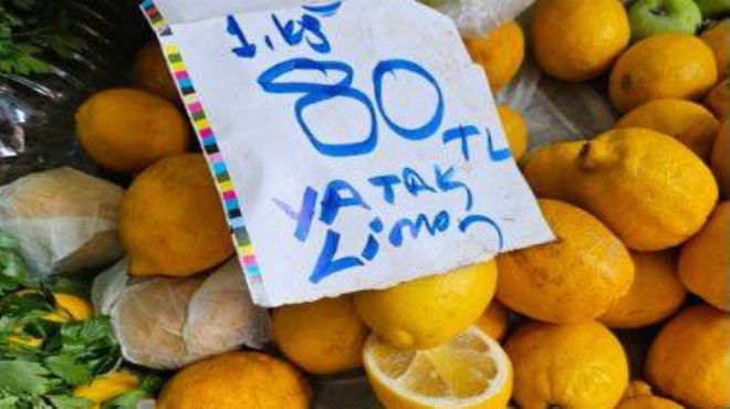 5 limon 80 lira… Üretici battı, fiyat arttı!