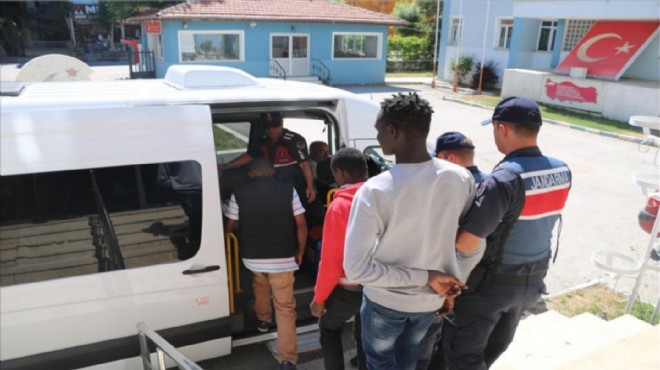 Afyon'da çiftlikte izinsiz çalışan yabancı uyruklular yakalandı