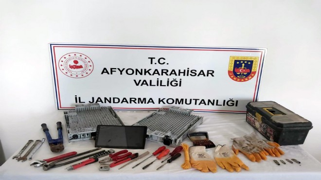 Afyonkarahisar'da 'trafo faresi' tutuklandı