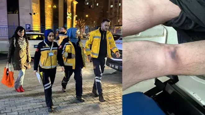 Ambulans çalışanlarına dehşeti yaşattılar!