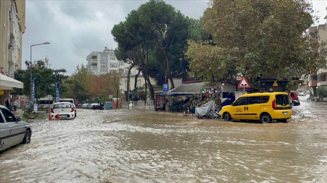 Aydın'da sağanak yaşamı olumsuz etkiledi