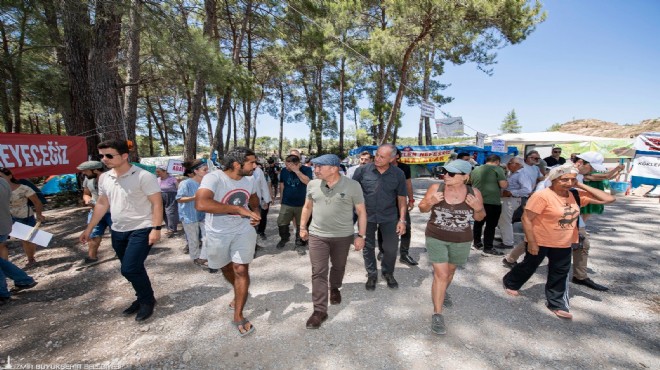 Başkan Soyer: 'İzmir’in kalbi, vicdanı Akbelen’de'