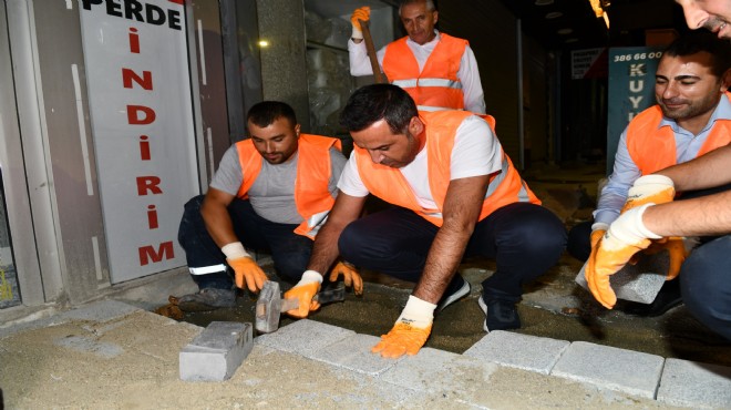 Başkan Yıldız'dan gece mesaisi