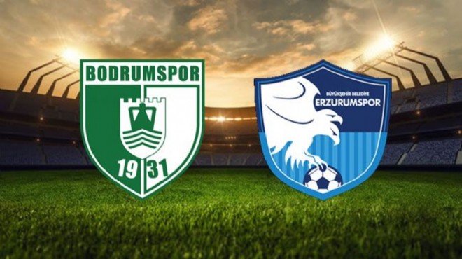 Bodrumspor ile Erzurumspor yenişemedi!