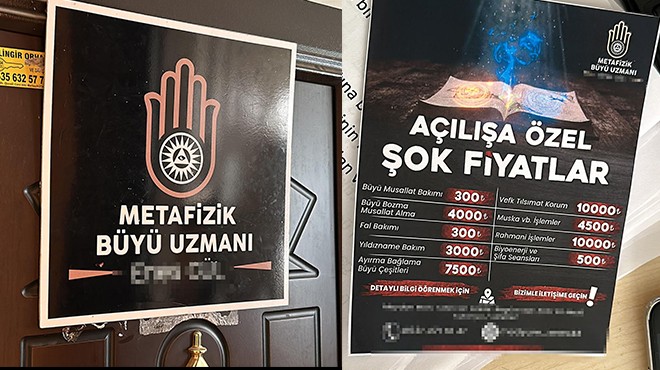 Tarifenin böylesi: Koruma tılsımı 10 bin, bağlama 7 bin 500, büyü bozma 4 bin!