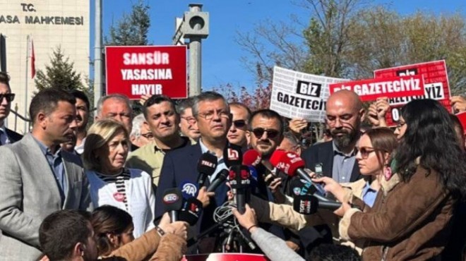 CHP lideri Özel'den 'sansür yasası' çıkışı