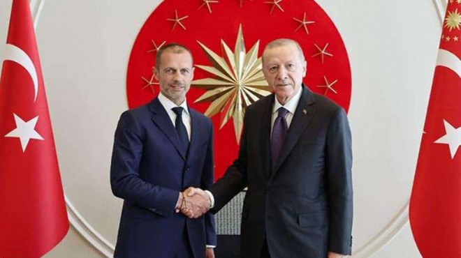 Cumhurbaşkanı Erdoğan, UEFA Başkanı ile görüştü