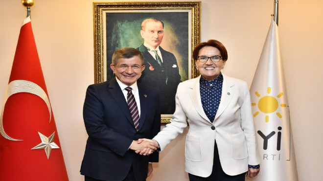 Davutoğlu'ndan Akşener'e 'Hayırlı olsun' ziyareti