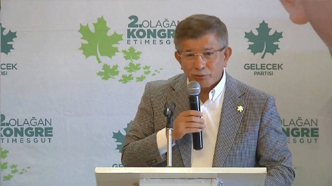 Davutoğlu'ndan kendi logoları ile seçime girme mesajı