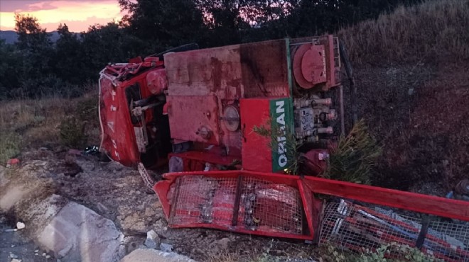 Denizli'de arazöz devrildi... 3 kişi yaralandı