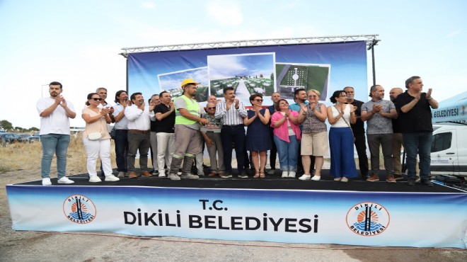 Dikili’de düğün salonu temeli atıldı