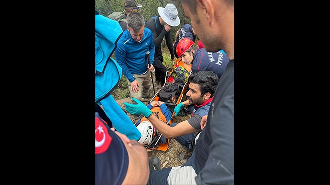 Doğa yürüyüşü yaparken düştü... Ayağını kırdı