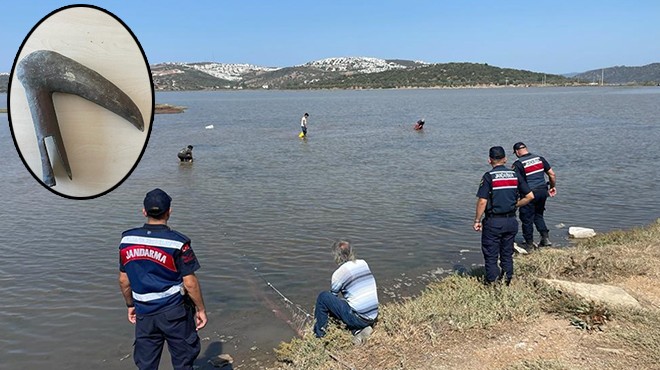 Festivalde çalınan heykel gölde bulundu!