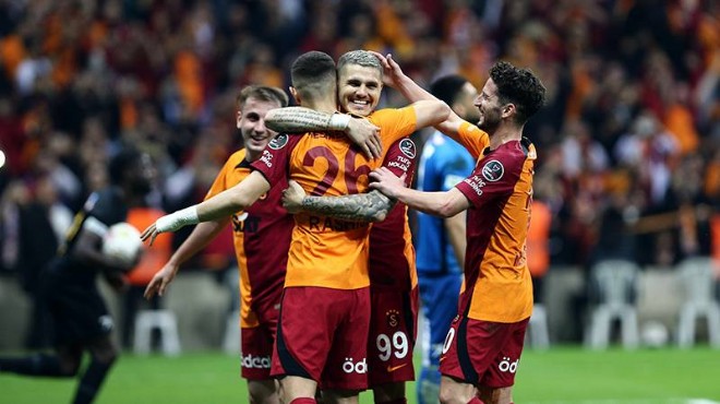 Galatasaray'dan şampiyonluk yolunda farklı galibiyet