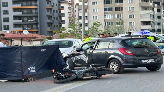 Genç motosikletli kaza kurbanı!