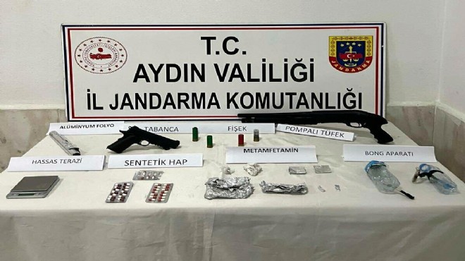 İhbar üzerine basıldı: Zehir ve ruhsatsız silah çıktı!