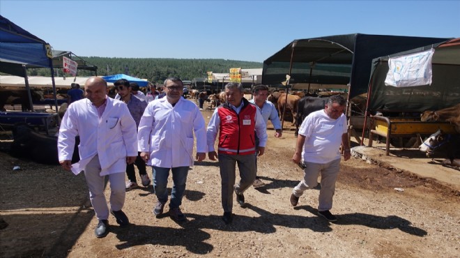 İl Müdürü Özen kurban pazarında denetime çıktı!