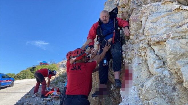 İngiliz turist ölümden döndü: Asılı kaldı!