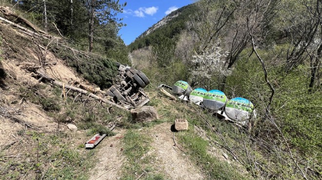 Kaza yapan süt tankerinin sürücüsü bulundu