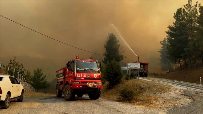 Kütahya'da korkutan orman yangını!