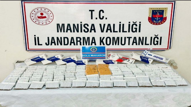 Manisa'da kaçakçılara baskın: 3 bin 260 makaron ele geçirildi!