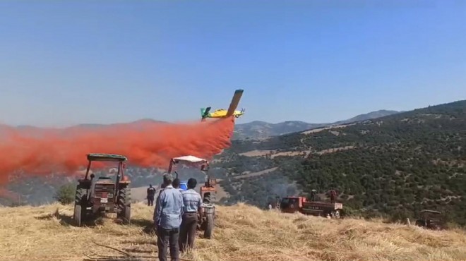 Manisa'da orman yangını büyümeden söndürüldü