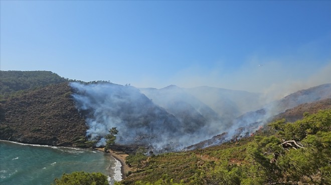 Marmaris'te orman yangını söndürüldü