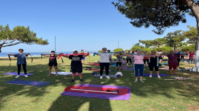 Menderes'te pilates zamanı!