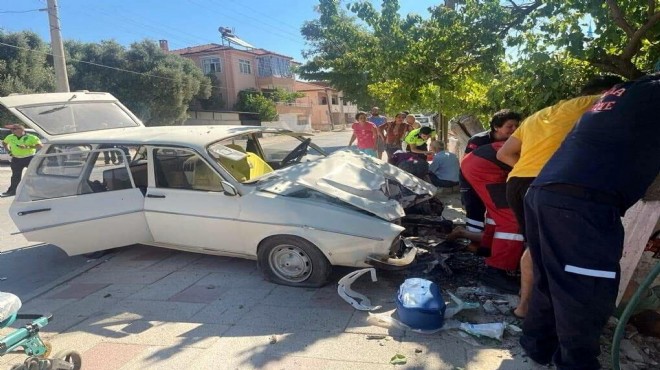 Muğla'da feci kaza... Bacağı koptu!