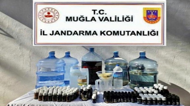 Muğla'da ölüm içkisi operasyonu: 100 litre ele geçirildi!