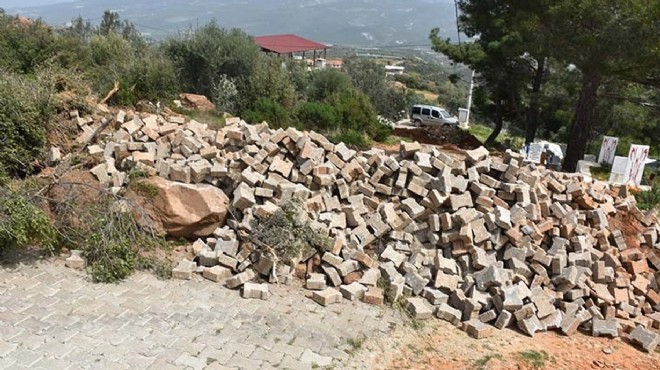 Seçim kaybeden muhtar yolu kapattı, zeytin ağacı dikti