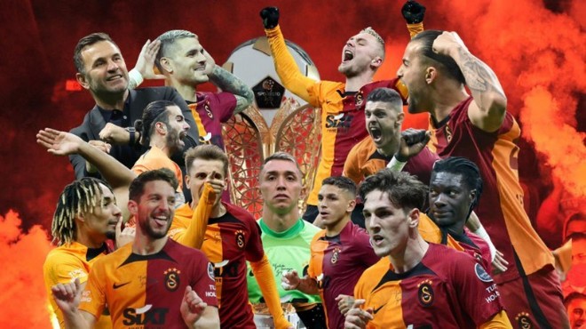 Süper Lig şampiyonu Galatasaray!