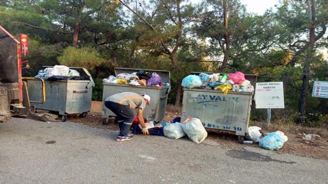 Tatilciler gitti, geriye çöpleri kaldı!